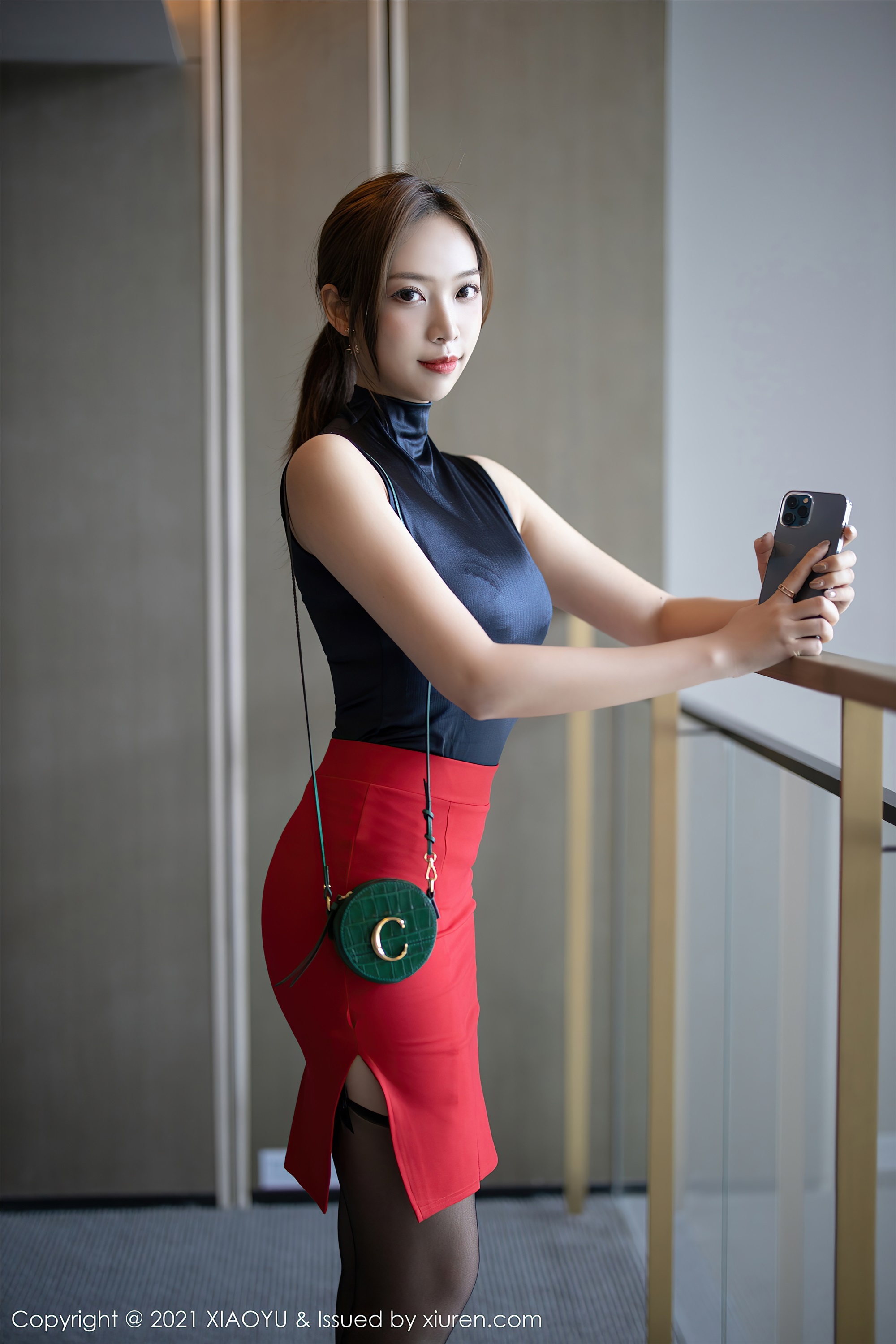 XIAOYU语画界  2021.03.18 VOL.491 郑颖姗Bev 黑丝 丰满